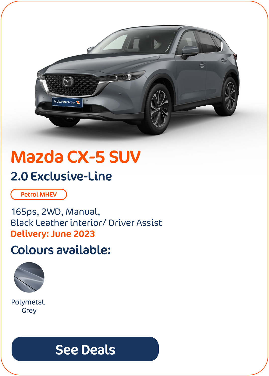 Mazda CX-5 SUV 2.0 Exclusive-Line - Click to Enquire